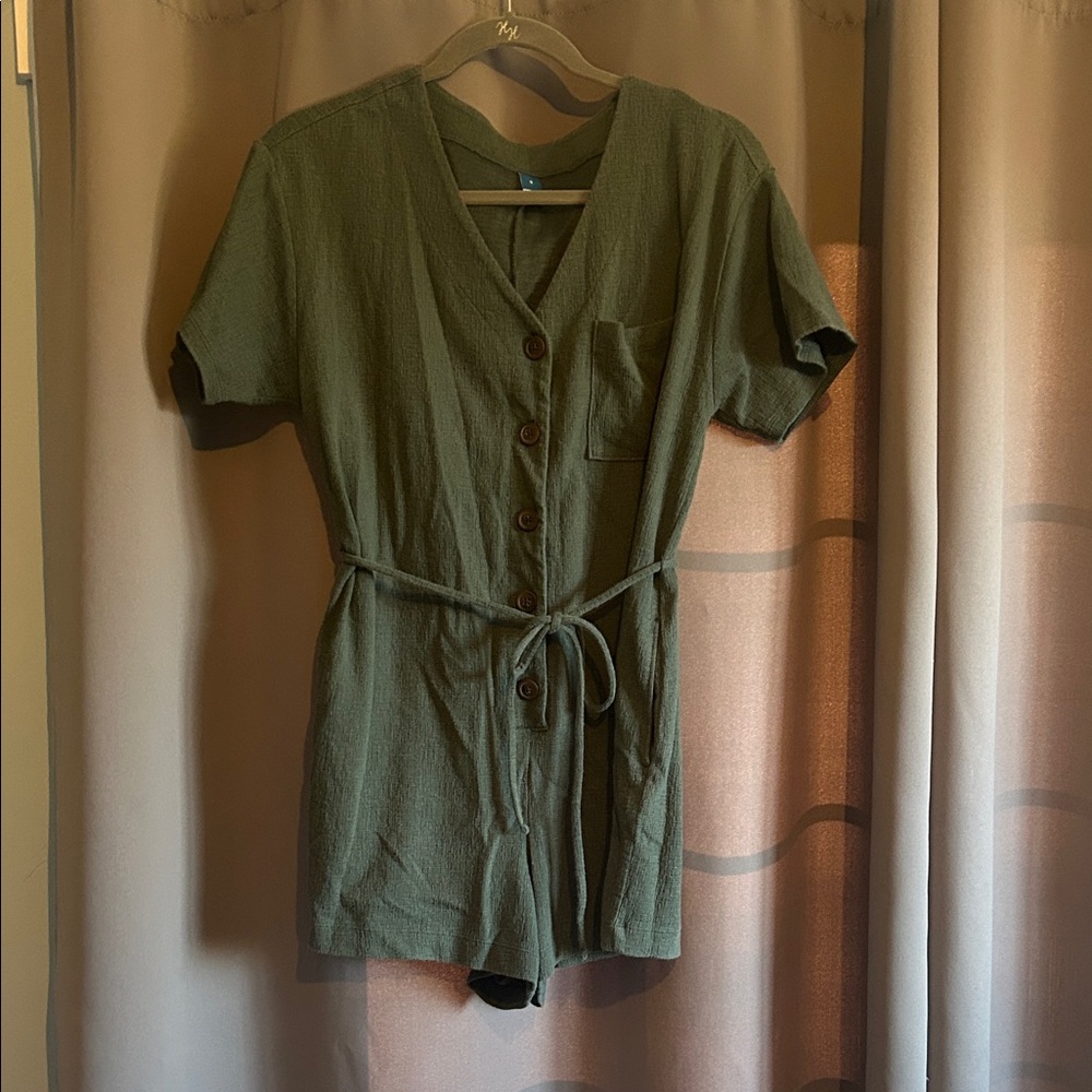 Old Navy Olive Green Romper